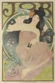 Plakat JOB von Alfons Mucha, 1898