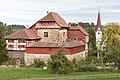 Schloss Hagenwil (Westseite) und der Turm von St. Johannes Baptist