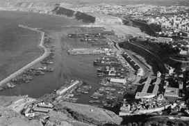 Le Port d'Oran, photo prise en 1932.