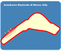 SVG showing only the track layout with a fancy background - Note: This image doesn't have the name "Monza" in its name