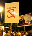 Demonstration gegen die Amtsenthebung Băsescus, Piața Victoriei, 5. Juli 2012