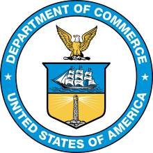 The seal of the United States Department of Commerce.