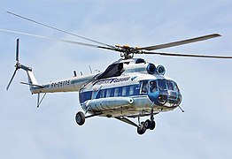 The Mil Mi-8 is the most produced rotorcraft