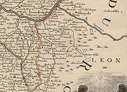 Cartes de Geographie. s. XVIII. Placide de Sainte-Hélène. París (detalle oeste salmantino).jpg