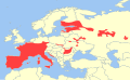 Aire de répartition du Lérot commun