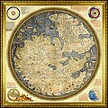 Image 39The Fra Mauro map, a medieval European map, was made around 1450 by the Italian monk Fra Mauro. It is a circular world map drawn on parchment and set in a wooden frame, about two meters in diameter. (from History of cartography)