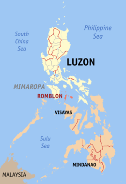 Locatie van Romblon in de Filipijnen