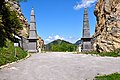 English: Obelisks on the Old Loiblpass Deutsch: Obelisken auf dem Alten Loiblpass