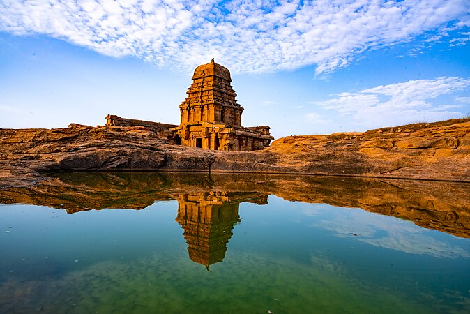 Shivalaya, Badami fort, Karnataka, India by Mahesh Vasant Bansode