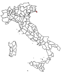 Letak Provinsi Trieste di Italia