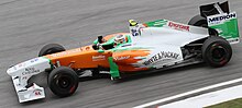 Photo de Nico Hülkenberg, pilote essayeur chez Force India, qui remplace Paul di Resta lors de cette séance d'essais