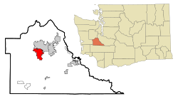 Location of Tumwater, Washington