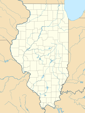 Map showing the location of Turkey Bluffs State Fish and Wildlife Area