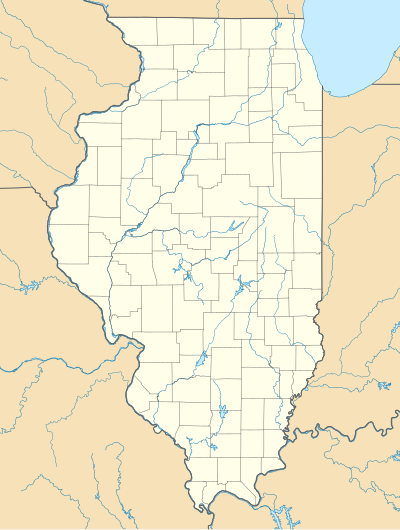 Mapa konturowa Illinois