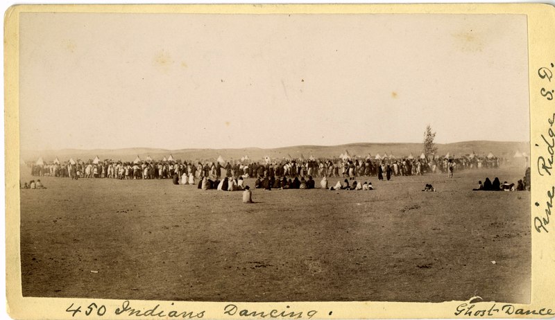 File:'450 Indians Dancing,' Large Group of People Dancing the Ghost Dance at the Pine River Agency, South Dakota (4b5c64b35c294e419671a0d5a8fb4d39).tif