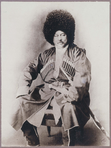 Alexandre Dumas en costume caucasien, vers 1859.