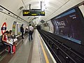 Northbound platform looking south, built when the original island platform was reconstructed