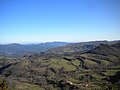 La Serralada Transversal vista des de la serra de Cabrera