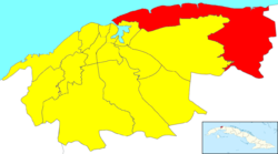 Location of Habana del Este in Havana