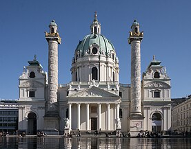 La iglesia de San Carlos Borromeo, Viena, (1716-1737)