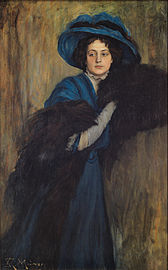 Portrait d'une Dame en bleu, entre 1897 et 1905, musée des Beaux-Arts de Bilbao.