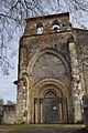 L'imposante façade de l'église Saint-Étienne (janv. 2014).