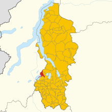 Map of Cesana Brianza (Province of Lecco, region Lombardy, Italy 2024).svg