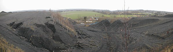 Boussu-Bois (Belgique) le terril de Saint-Antoine abandonné.