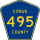 County Road 495 marker