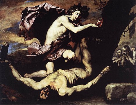 José de Ribera, Le Supplice de Marsyas, 1637, musée de Capodimonte, Naples