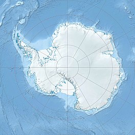 Map showing the location of Gillock Glacier