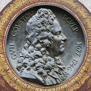 Guillaume Coustou, médaillon en bronze, musée des beaux-arts de Lyon.