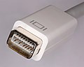 Ein Mini-DVI Stecker