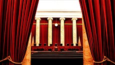 The interior of the United States Supreme Court