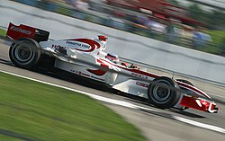 2006年アメリカグランプリでのSA05 佐藤琢磨がドライブ