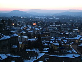 Mendrisio during the winter