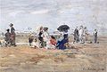 Trouville, scène de plage (Eugène Boudin)