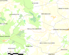 Poziția localității Neuilly-en-Sancerre