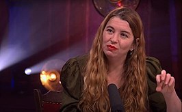 Ann Demeester tijdens Cultuur in Actie! (juni 2020)