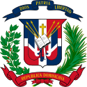 Coat of arms of Dominican Republic.