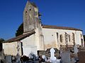 L'église Saint-Hilaire de Cavagnan (octobre 2015).