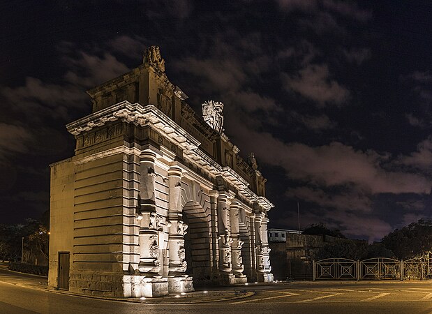 Portes des Bombes (originally Porta dei Cannoni), Floriana, Malta by George Abdilla