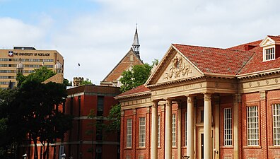 View across Barr Smith Library