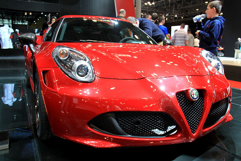 File:"14 - ITALIAN exotic sports car handmade Carbon fibre - Alfa Romeo 4C at the 2014 New York International Auto Show carbon fibre.jpg