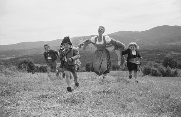 Mary Martin in the original production of The Sound of Music, photographed by Toni Frissell