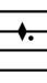 Punctum inclinatum auf der Linie