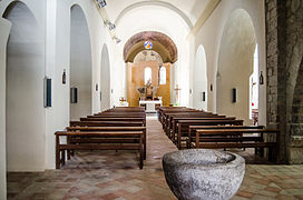 Ilesia de Santa María. Vista del interior.