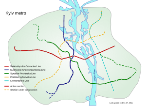 Kiyev metropolitenin sxemi