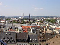 Gera: Untermhaus district, St. Mary's Church and White Elster river