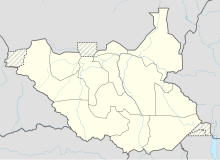 HSBR is located in South Sudan